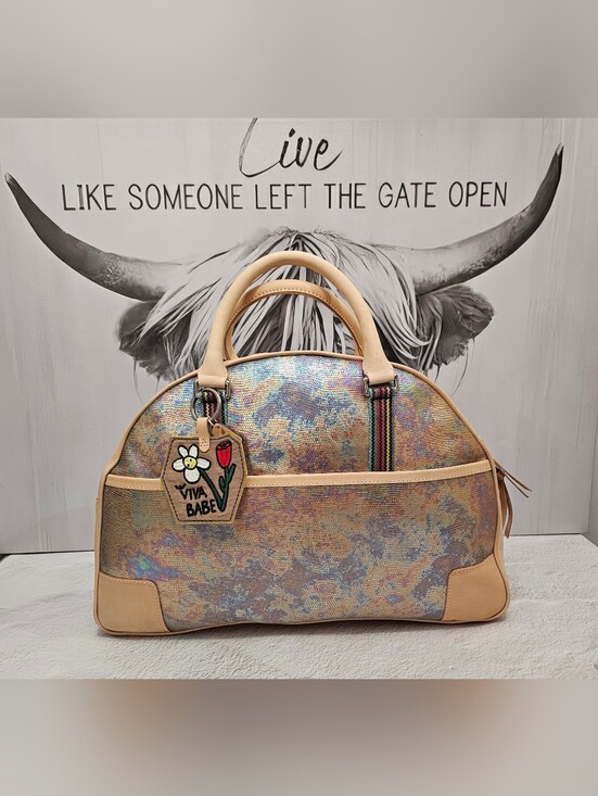 Consuela Handbags - Consuela Gloria Commuter Tote NWT Iridescent Leather Work Travel Bag